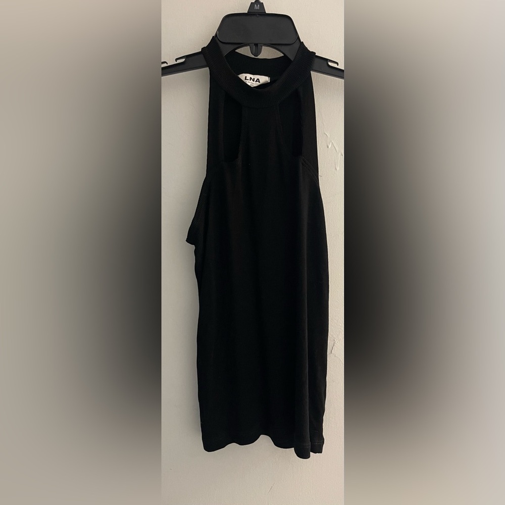 LNA Elian Rib Tank Black Women’s Size XS
